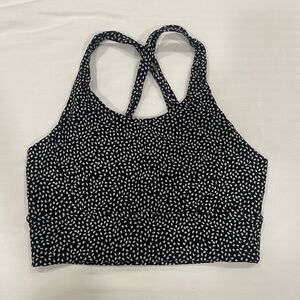 M BuffBunny Rosa Sports Bra Black Bossy Print